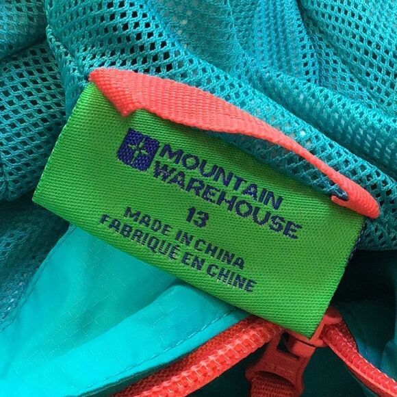 Mountain Warehouse Torrent Teal Zip Up Lightweight Waterproof Hooded Jacket - Picture 12 of 13